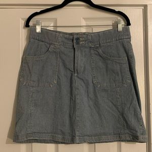 Lee Platinum Label Striped Jean Skort